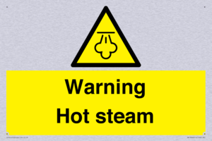 Warning Hot steam